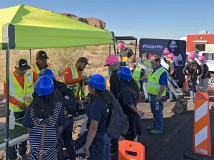 groups of people attending Construction Career Days