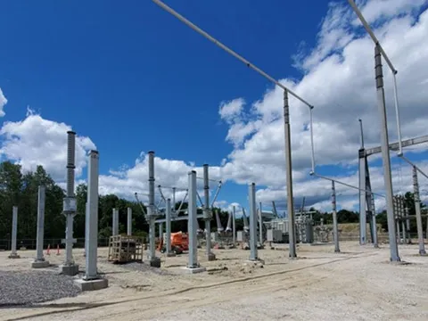 Electric Infrastructure Poles Graphic