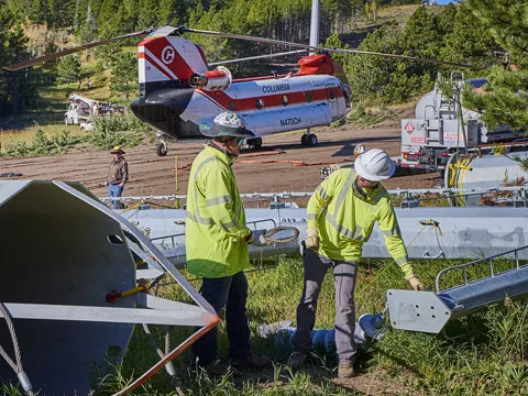Estes Park Helicopter Graphic
