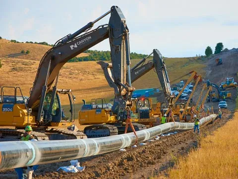 Natural Gas Pipeline Graphic