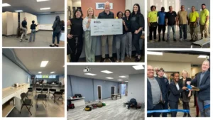 Collage of giving back photos