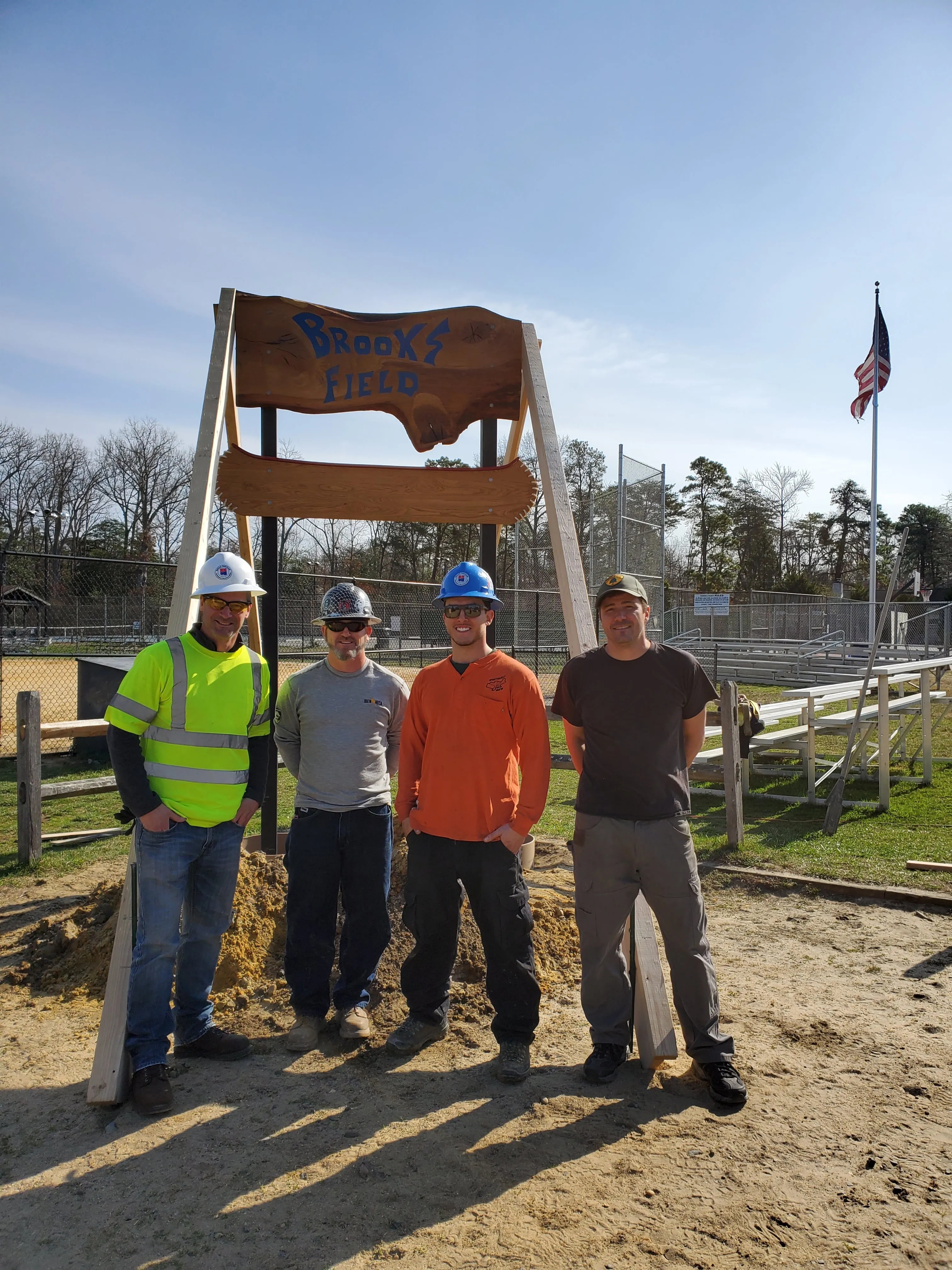 group photo of utility workers