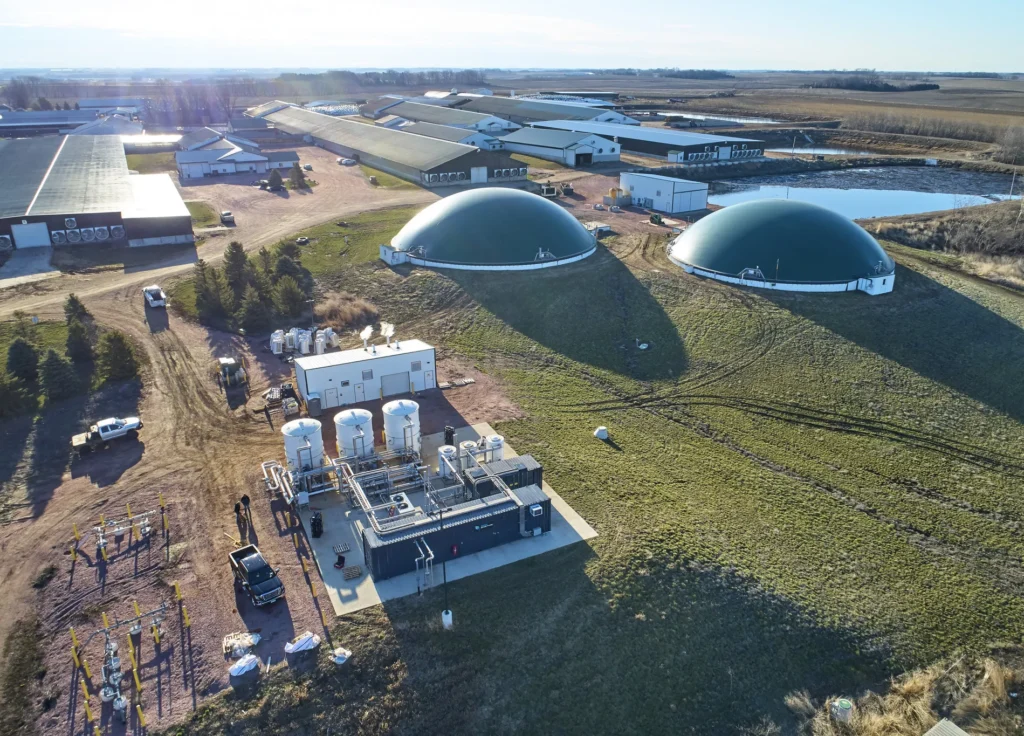 power plant view from the sky