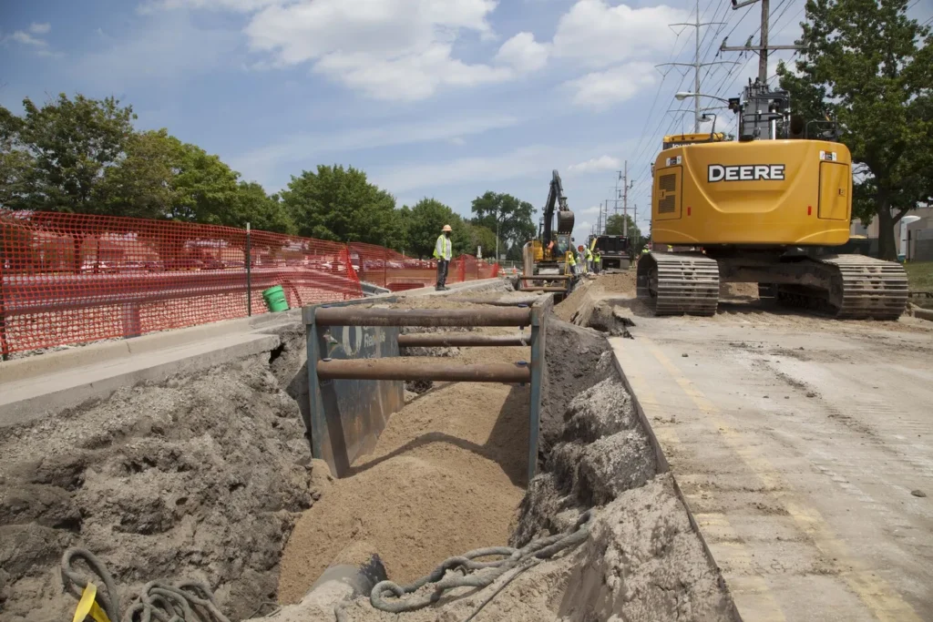view of underground construction
