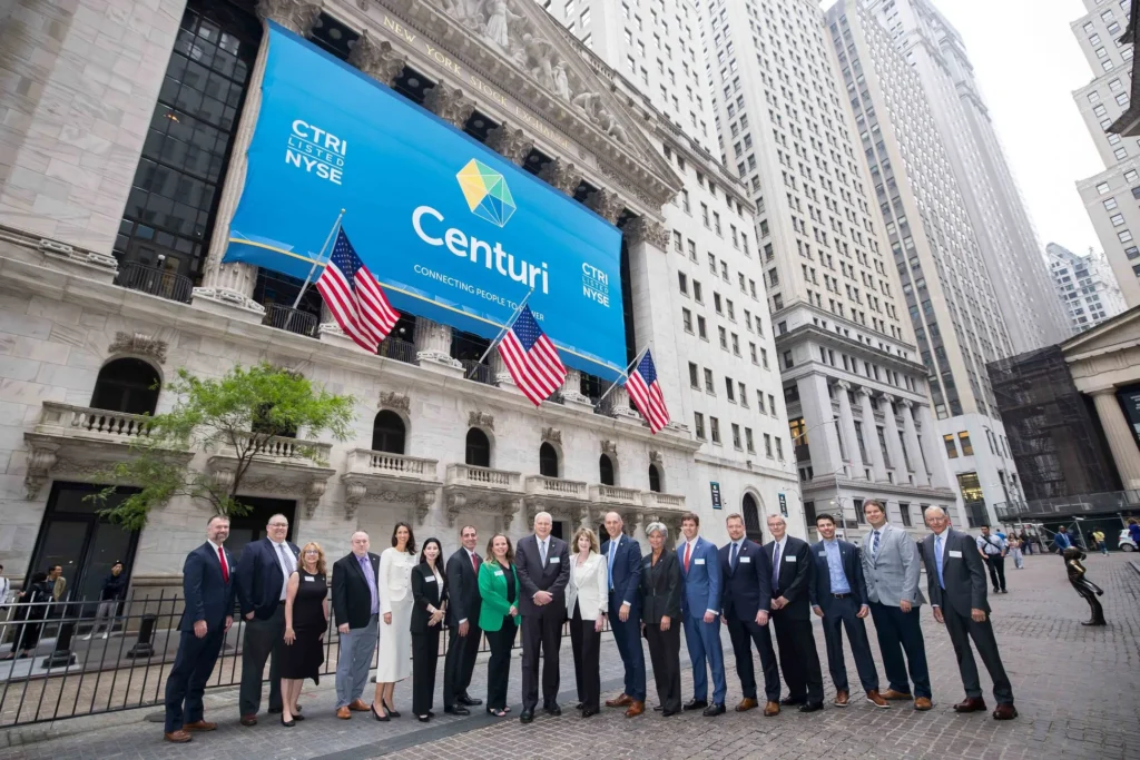Historic public market debut of Centuri Holdings, Inc. at the New York Stock Exchange (NYSE).